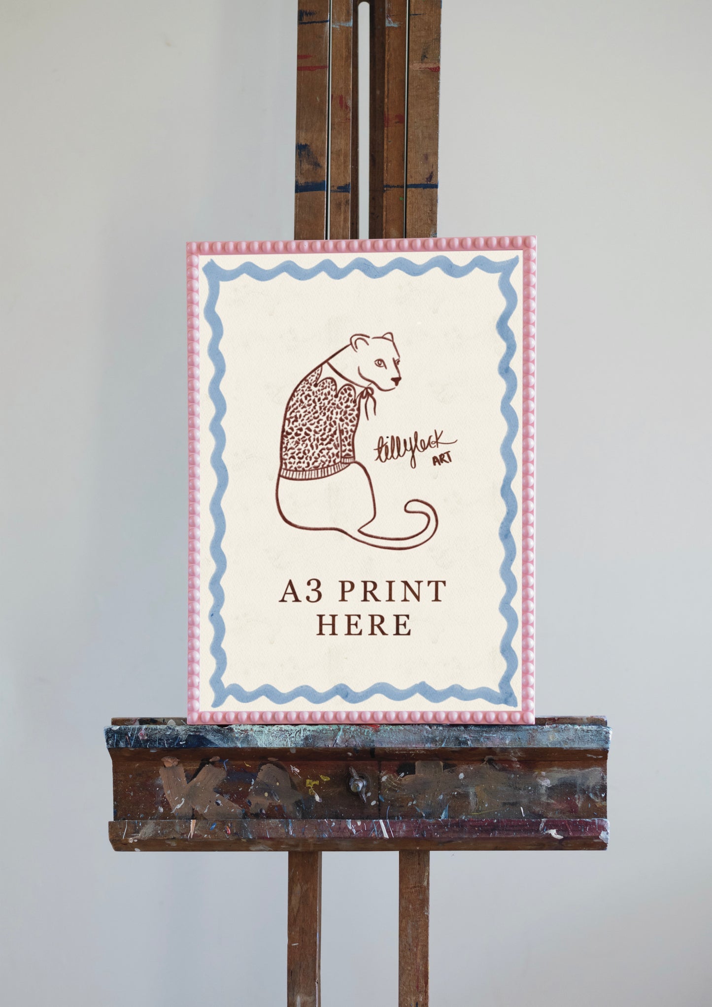 7. A3 Pink Bobbin Frame