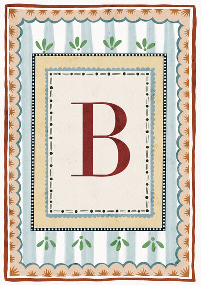 ALPHABET LETTERS ~ Blue / Red