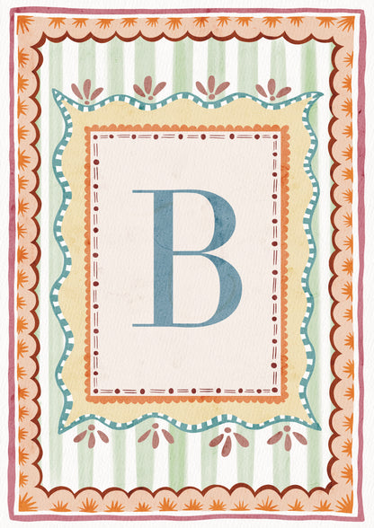 ALPHABET LETTERS ~ Blue / Pink / Green /