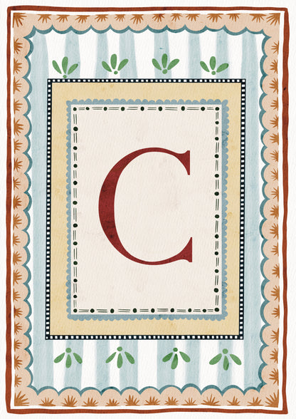 ALPHABET LETTERS ~ Blue / Red