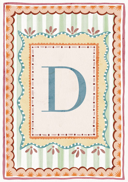 ALPHABET LETTERS ~ Blue / Pink / Green /