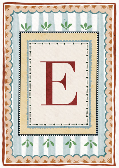 ALPHABET LETTERS ~ Blue / Red