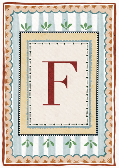 ALPHABET LETTERS ~ Blue / Red