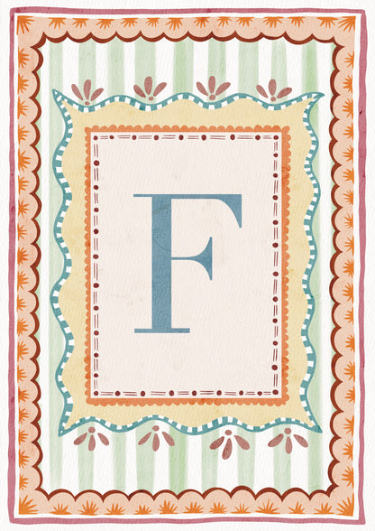 ALPHABET LETTERS ~ Blue / Pink / Green /