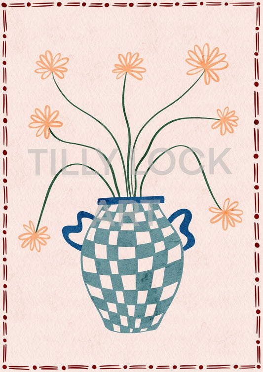 FLOWER POT ~ BLUE
