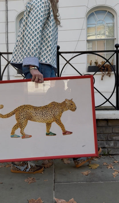 LEOPARD IN GAZELLES - LARGE PRINTS