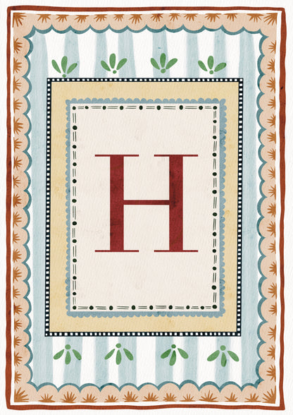 ALPHABET LETTERS ~ Blue / Red