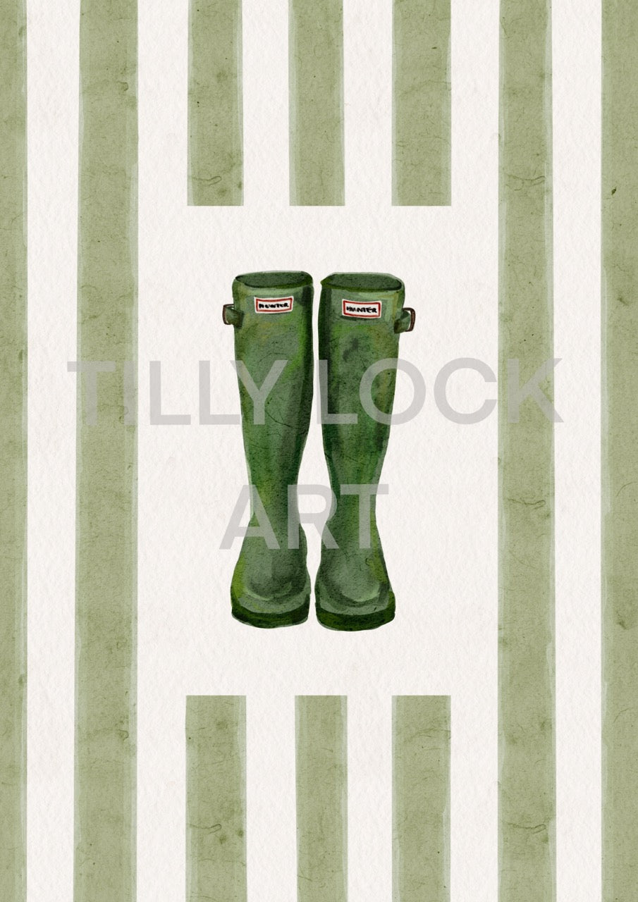 GREEN WELLIES