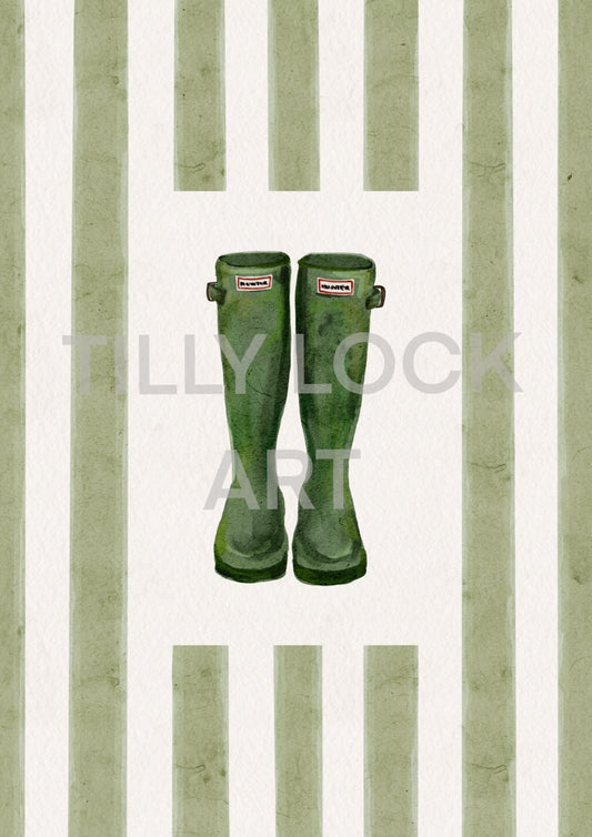 GREEN WELLIES