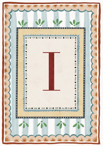 ALPHABET LETTERS ~ Blue / Red