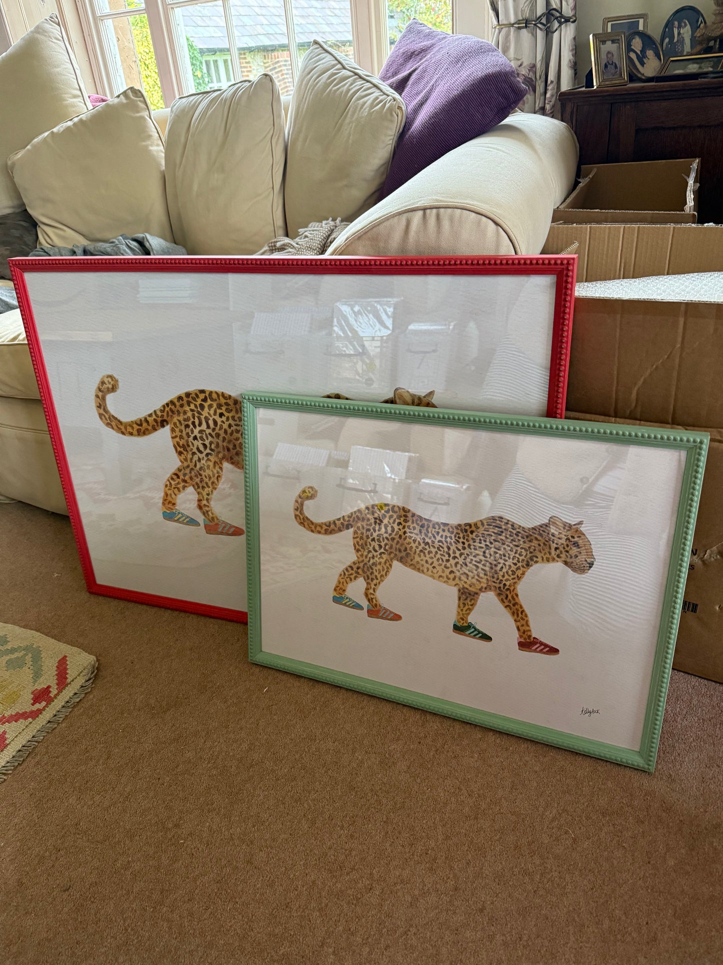 LEOPARD IN GAZELLES - LARGE PRINTS