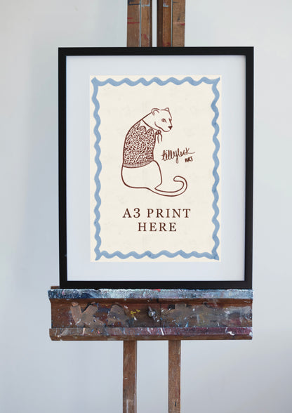 3. A3 Black Frame With Mount