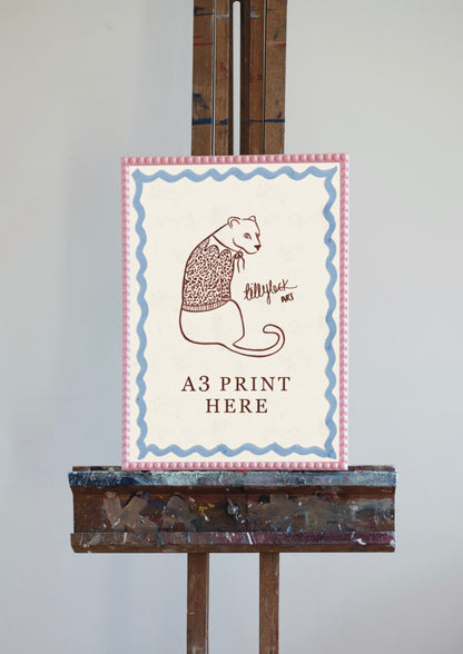 7. A3 Pink Bobbin Frame