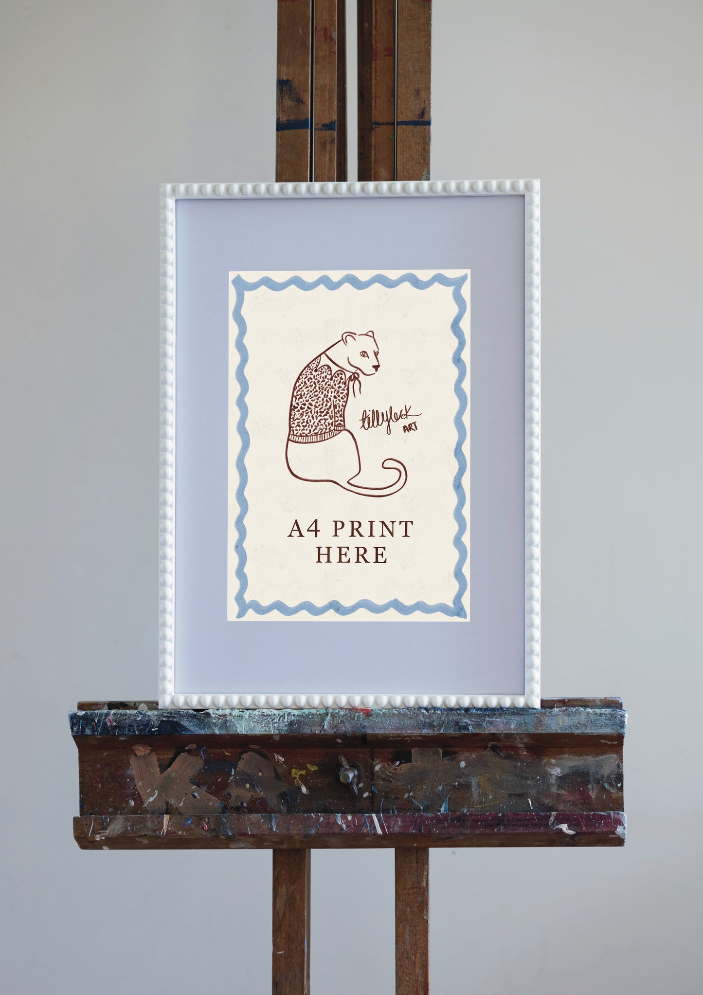 5. A4 White Bobbin Frame