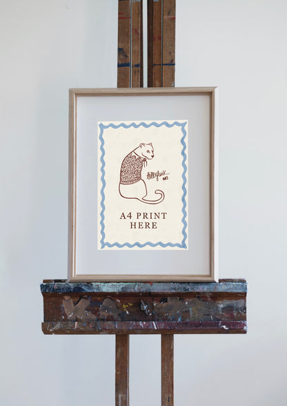 8. Light Wooden Frame