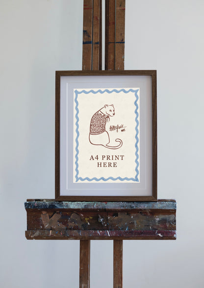 9. Dark Wooden Frame