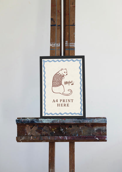 4. A4 Black Frame No Mount