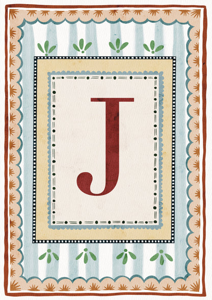 ALPHABET LETTERS ~ Blue / Red