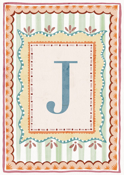 ALPHABET LETTERS ~ Blue / Pink / Green /