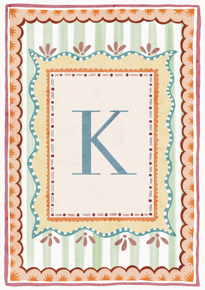 ALPHABET LETTERS ~ Blue / Pink / Green /