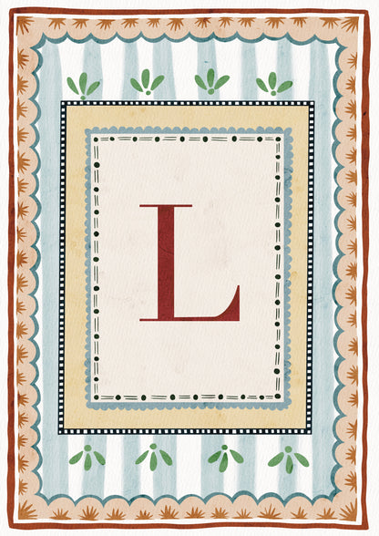 ALPHABET LETTERS ~ Blue / Red