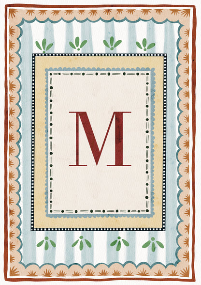 ALPHABET LETTERS ~ Blue / Red