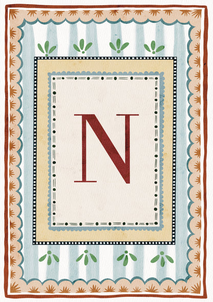 ALPHABET LETTERS ~ Blue / Red