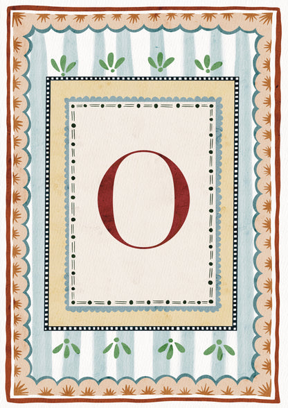 ALPHABET LETTERS ~ Blue / Red