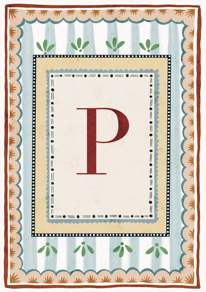 ALPHABET LETTERS ~ Blue / Red