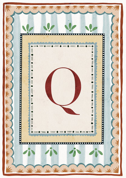 ALPHABET LETTERS ~ Blue / Red