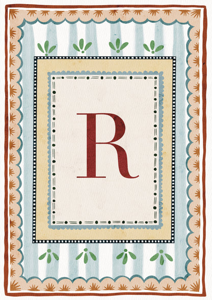 ALPHABET LETTERS ~ Blue / Red