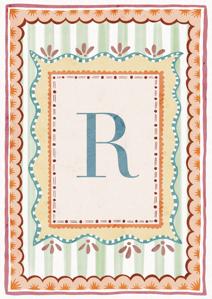 ALPHABET LETTERS ~ Blue / Pink / Green /