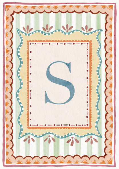 ALPHABET LETTERS ~ Blue / Pink / Green /