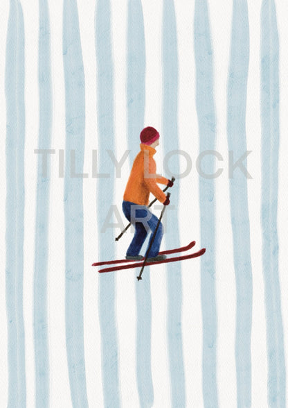 SKIER ~ ORANGE