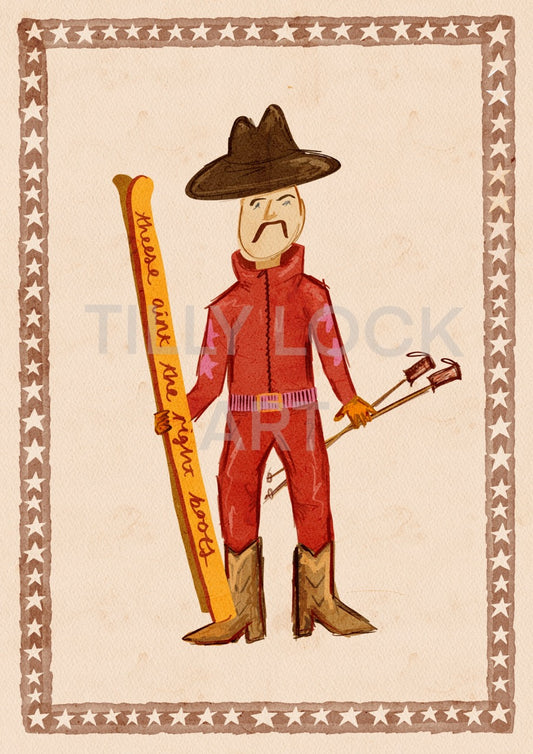 SKIING COWBOY