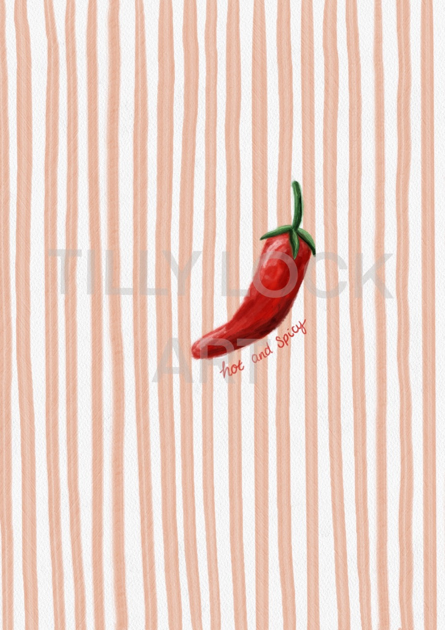 PRINT ~ STRIPY CHILLI