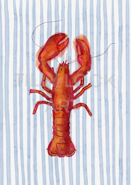 PRINT ~ STRIPY LOBSTER