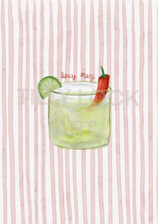 PRINT ~ STRIPY SPICY MARG