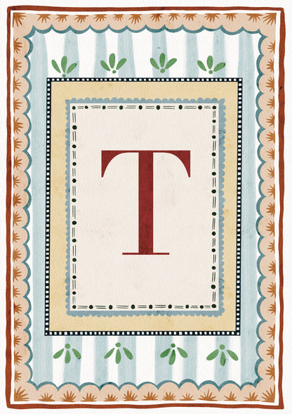 ALPHABET LETTERS ~ Blue / Red