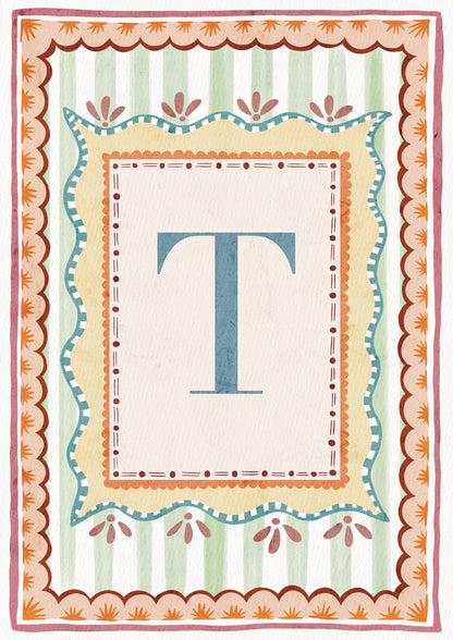 ALPHABET LETTERS ~ Blue / Pink / Green /