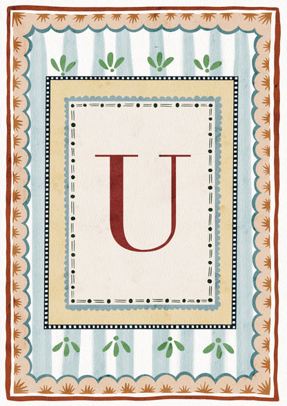 ALPHABET LETTERS ~ Blue / Red