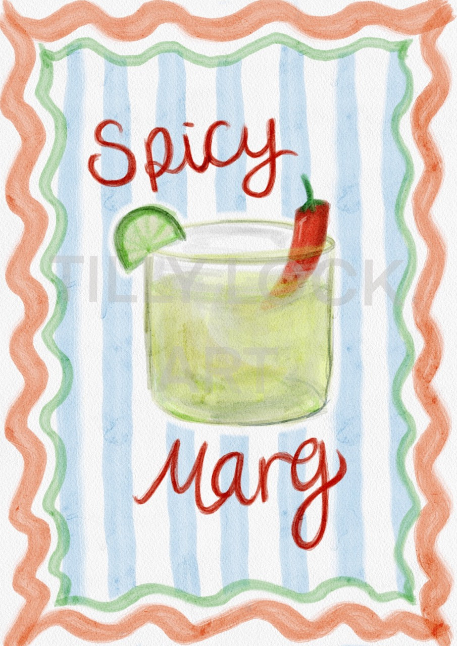 PRINT ~ WAVY SPICY MARG