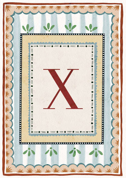 ALPHABET LETTERS ~ Blue / Red