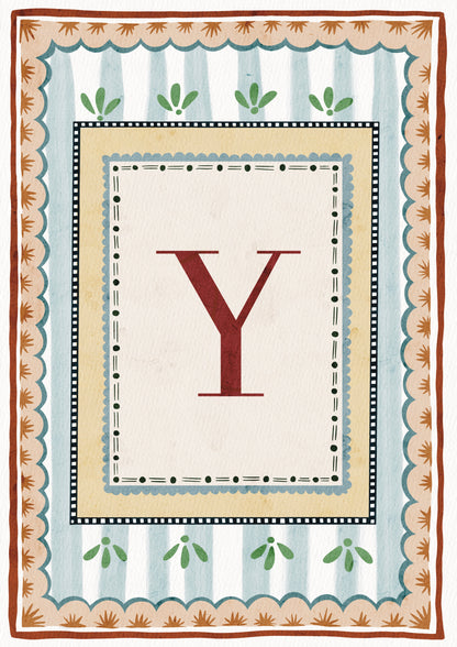 ALPHABET LETTERS ~ Blue / Red