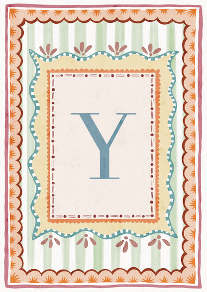 ALPHABET LETTERS ~ Blue / Pink / Green /