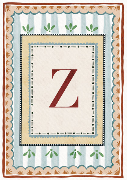 ALPHABET LETTERS ~ Blue / Red