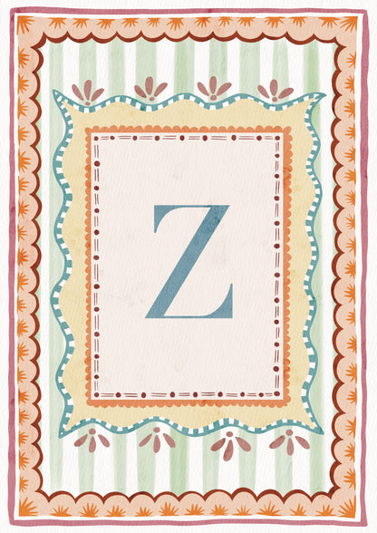 ALPHABET LETTERS ~ Blue / Pink / Green /